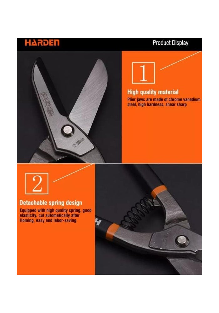 HARDEN 570135 Tin Snips 200mm (8") with Soft Grip Handle - Image 4